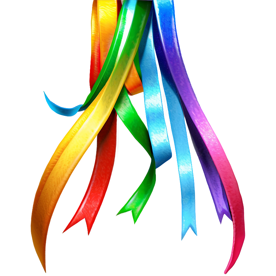 Download Rainbow Ribbon Art Png Myy11 | Wallpapers.com