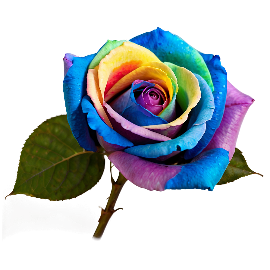 Download Rainbow Rose Png 22 | Wallpapers.com