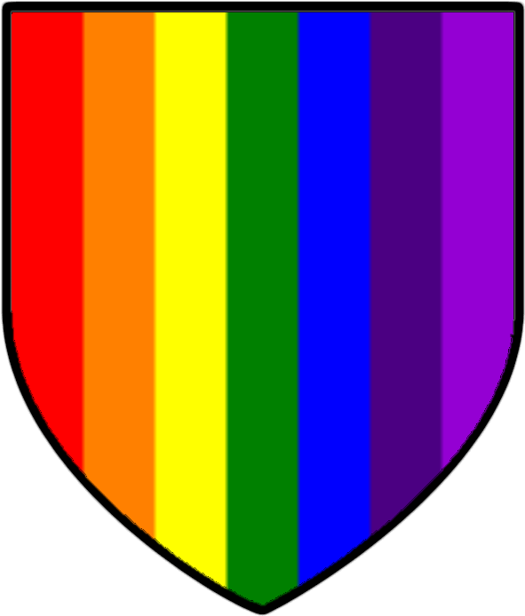 Rainbow Shield Graphic PNG