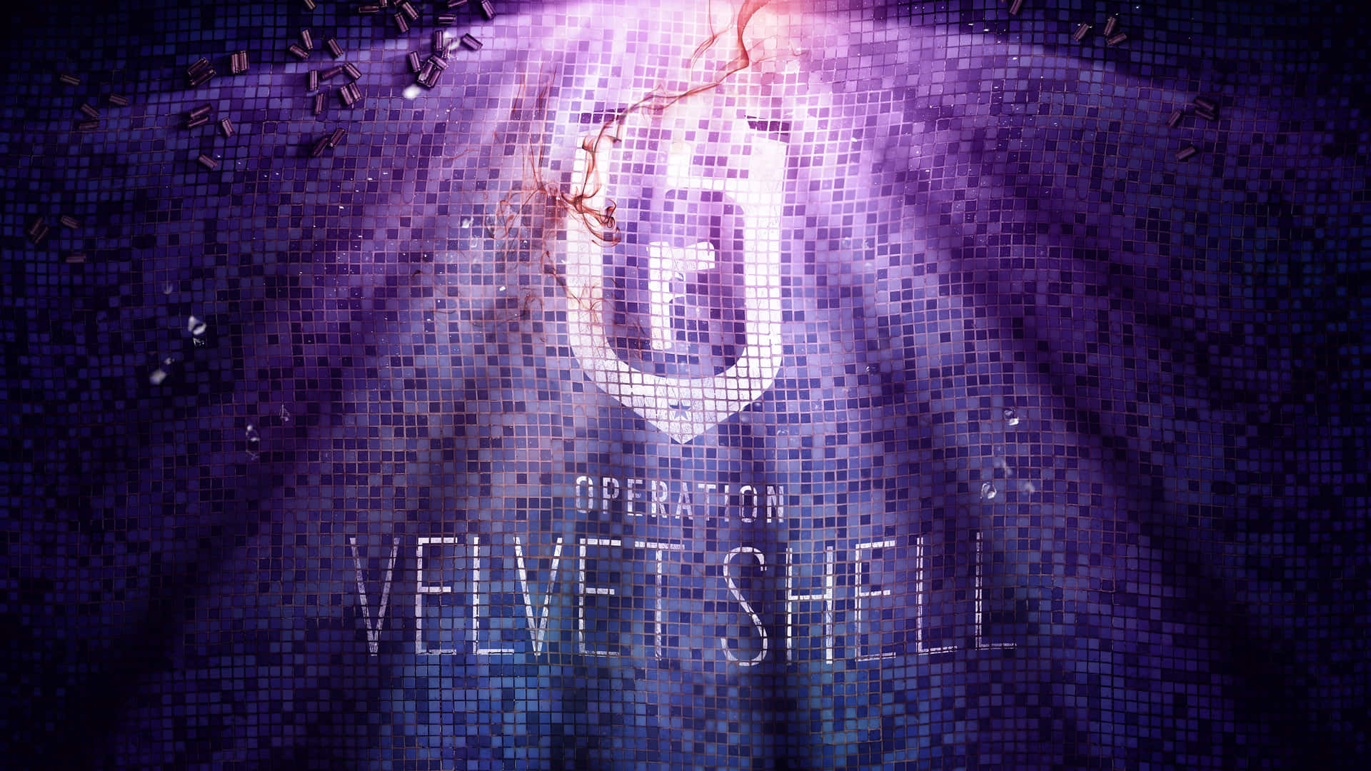 Rainbow Six Operasjon Velvet Shell Logo Bakgrunnsbildet