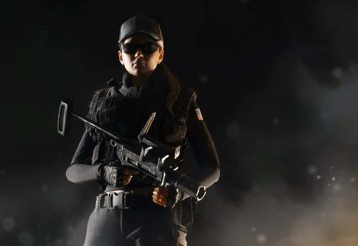 Intense Action with Ash in Rainbow Six Siege Wallpaper