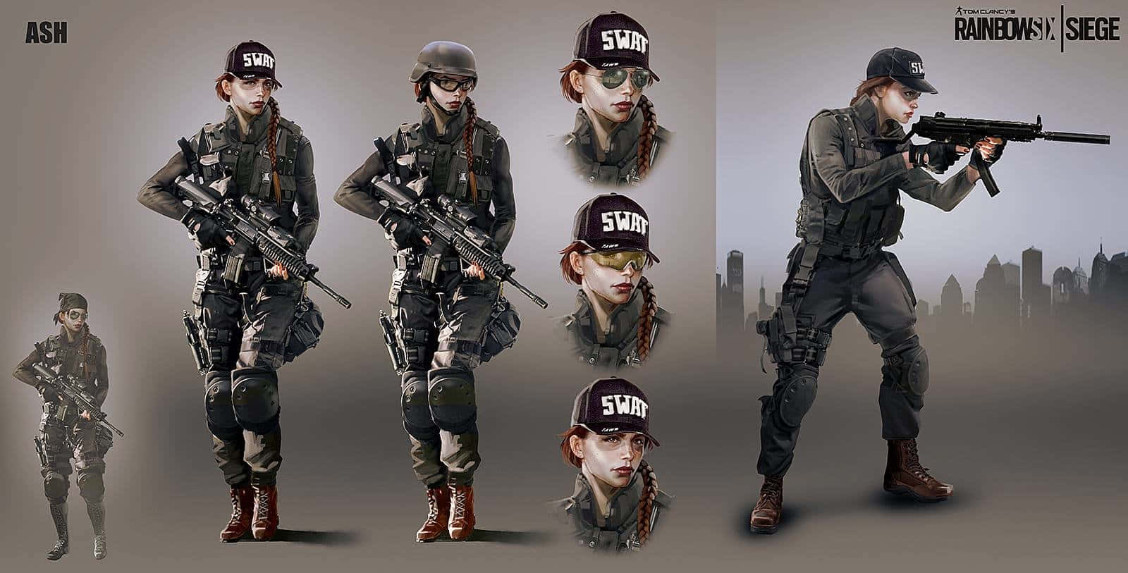 Elite Ash Operator in Action - Rainbow Six Siege Wallpaper