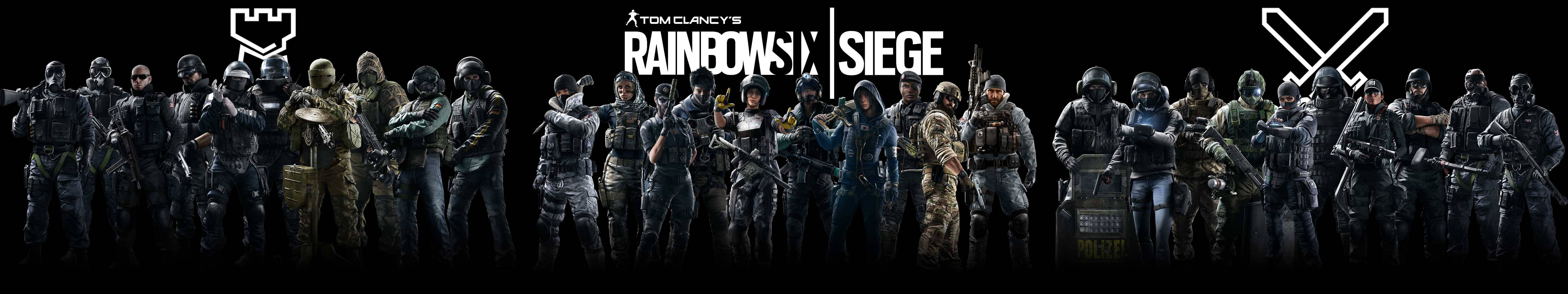 Rainbow Six Siege Attackers And Defenders Wallpaper
