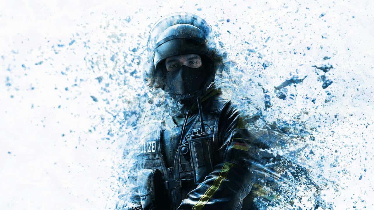 A skilled Bandit from Rainbow Six Siege deploying his gadget in-game Wallpaper