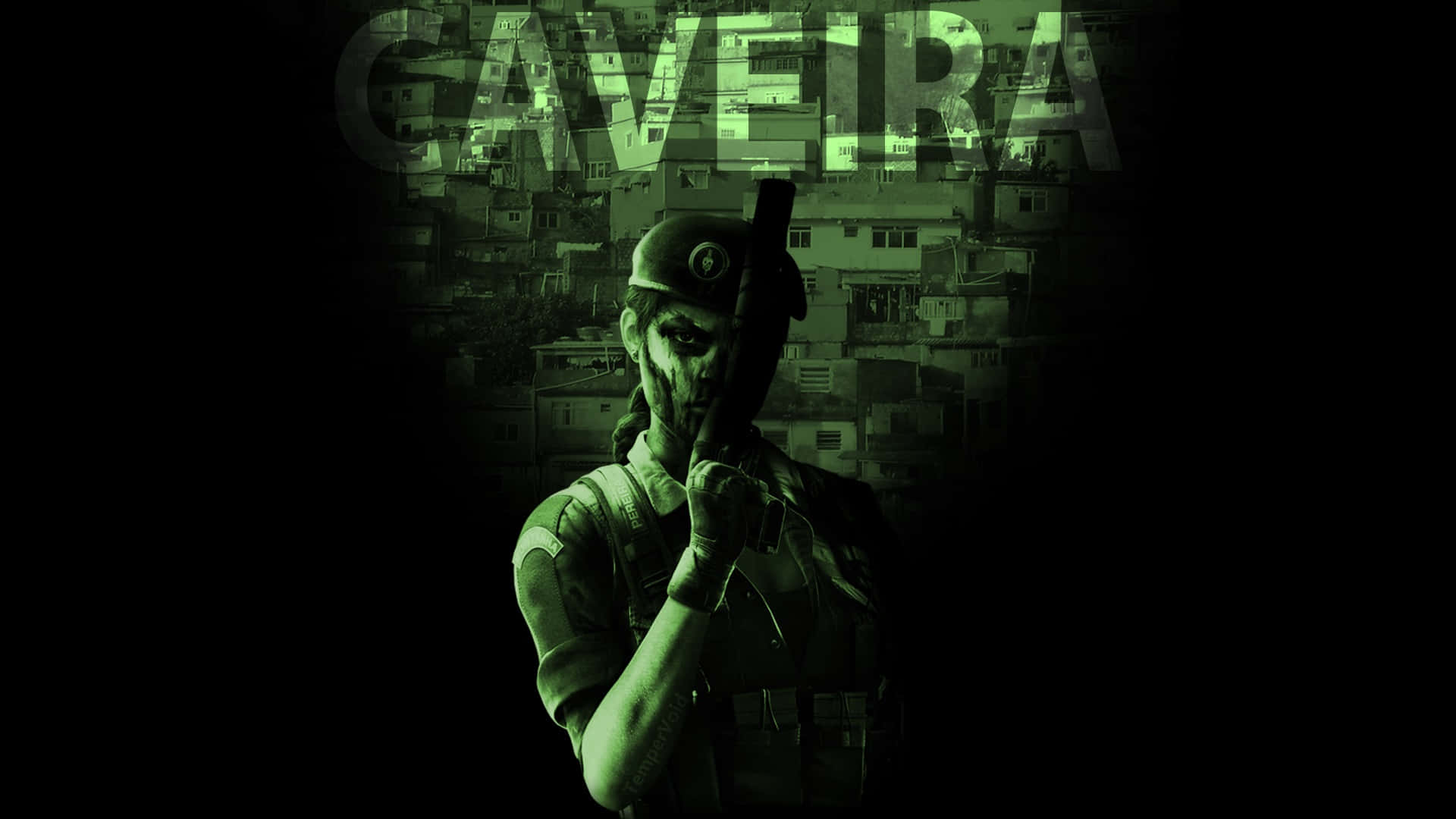 Caveira in action: Stealth and Interrogation Skills in Rainbow Six Siege Wallpaper