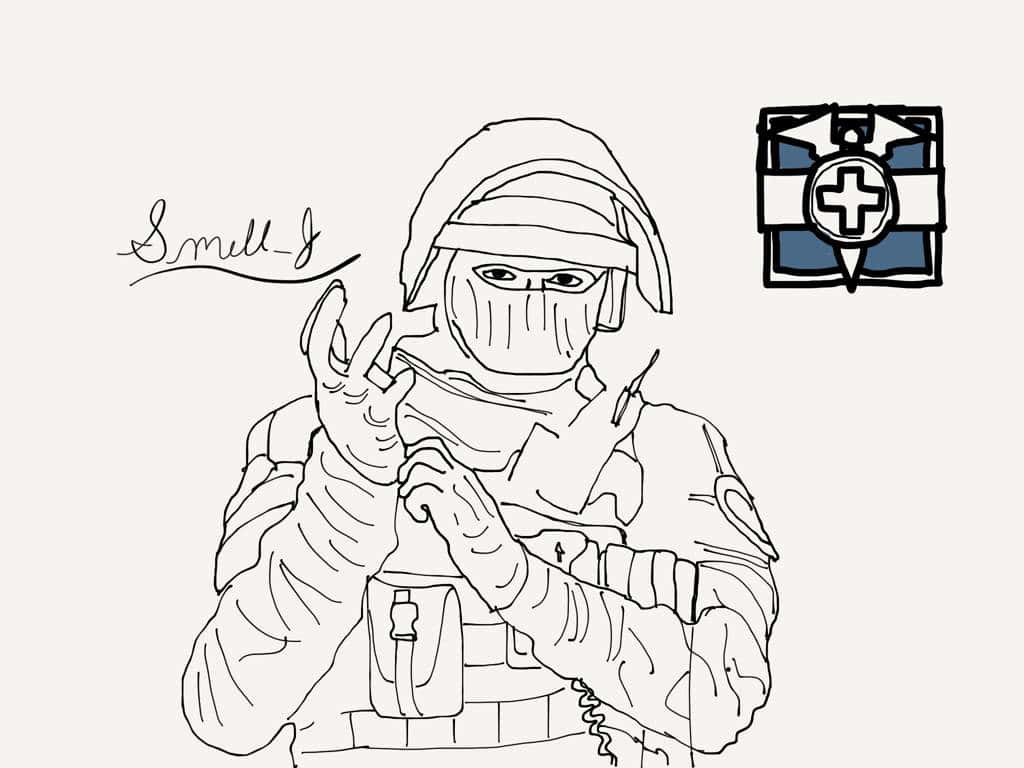 Doc from Rainbow Six Siege in action Wallpaper
