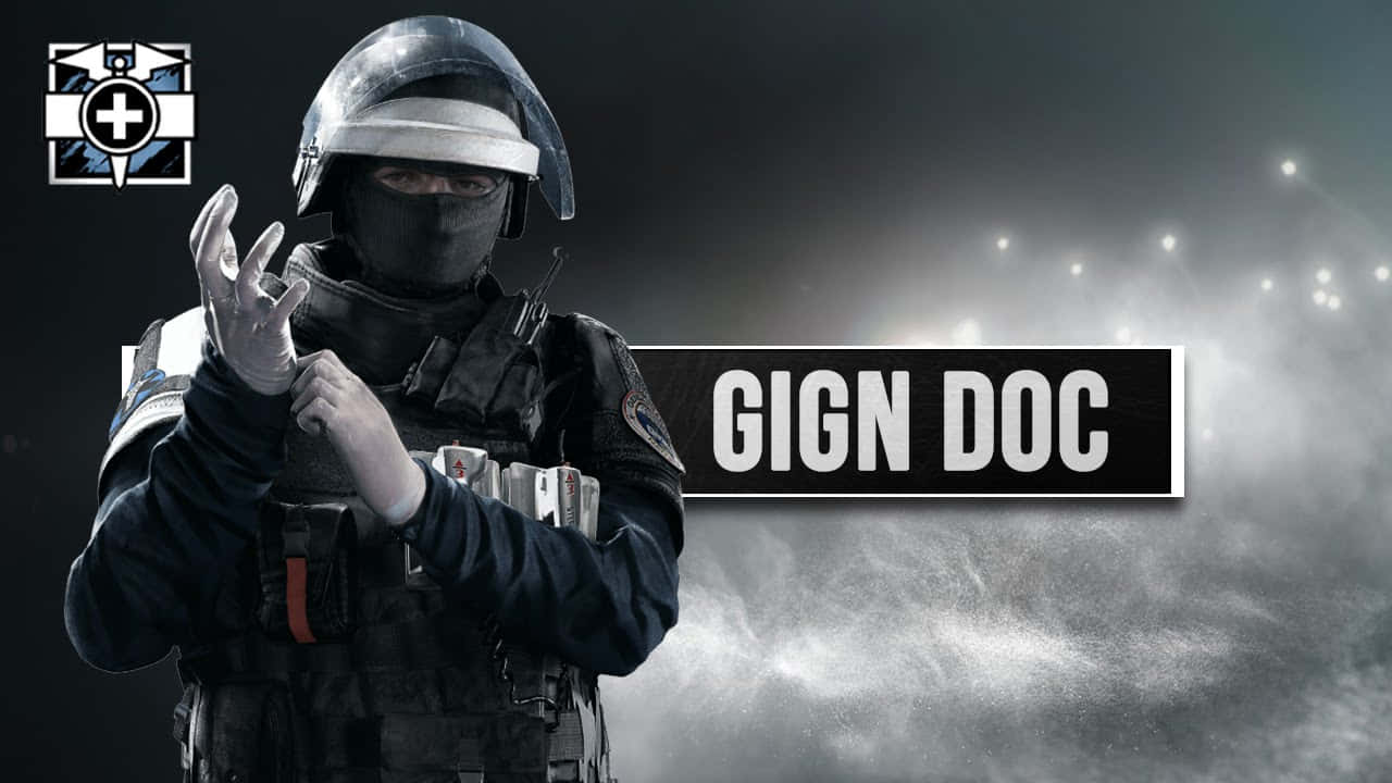 Doc from Rainbow Six Siege in Action Wallpaper
