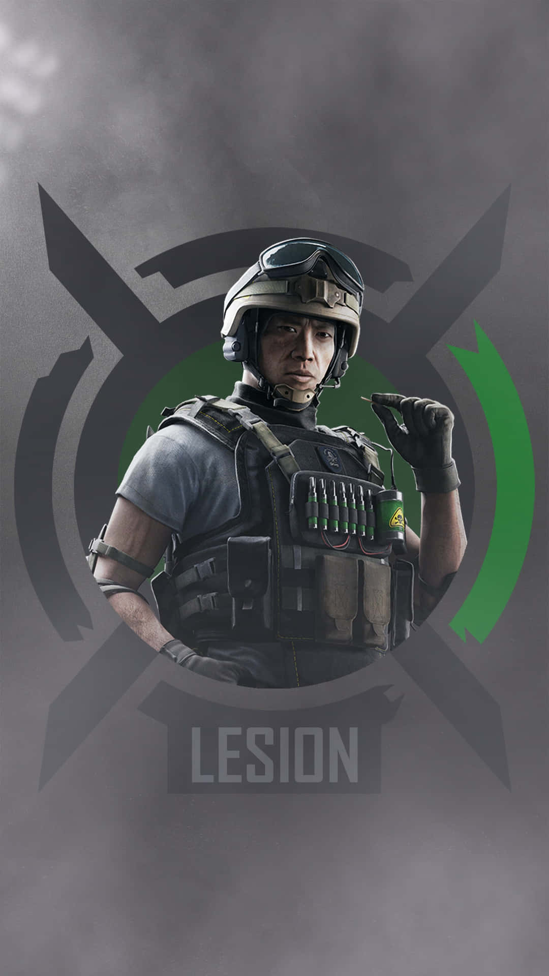 Intense Lesion Gameplay in Rainbow Six Siege Wallpaper