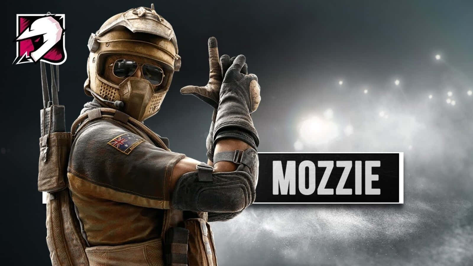 Mozzie from Rainbow Six Siege in Action Wallpaper