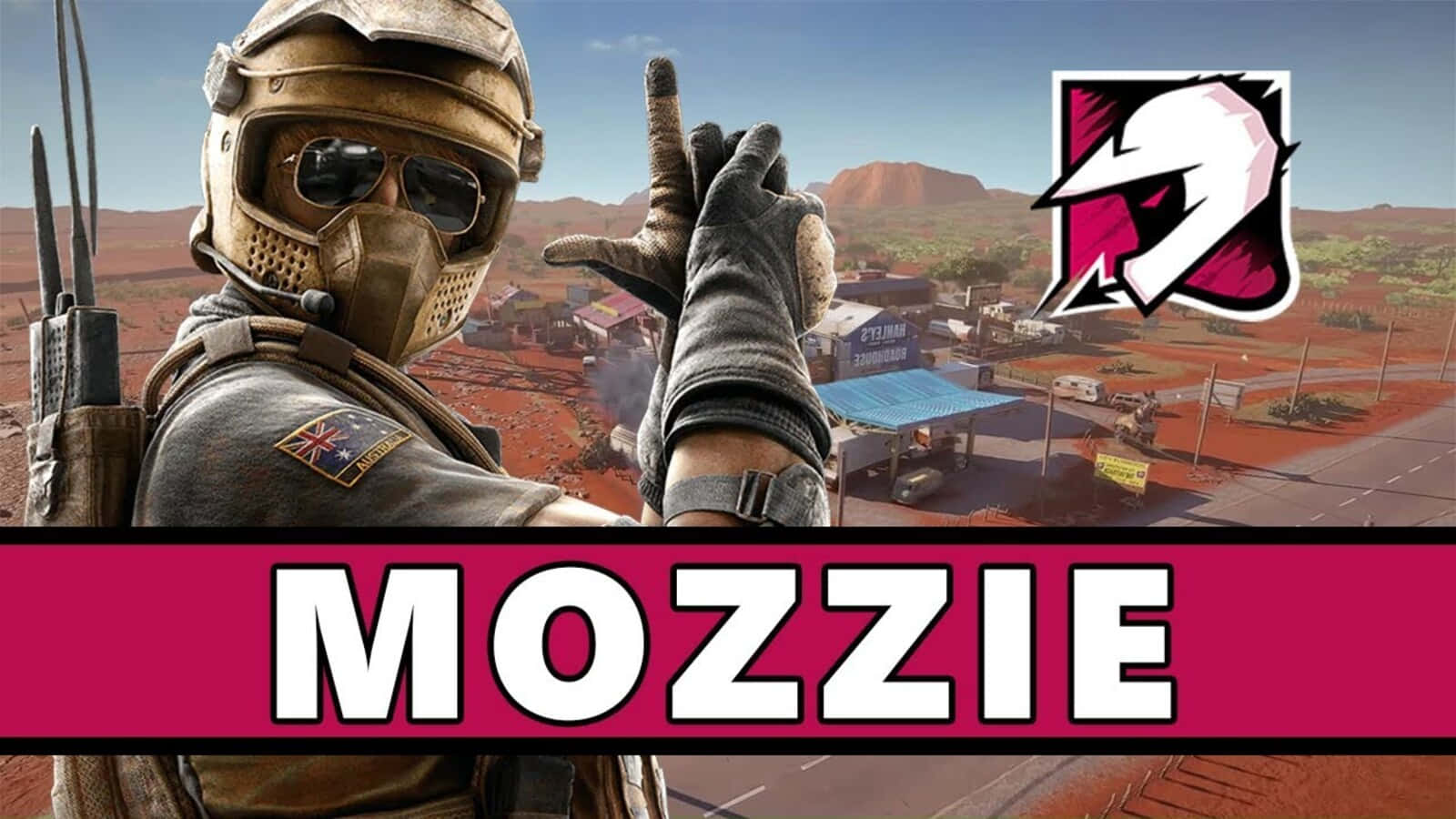 Mozzie Standing Ready for Action in Rainbow Six Siege Wallpaper