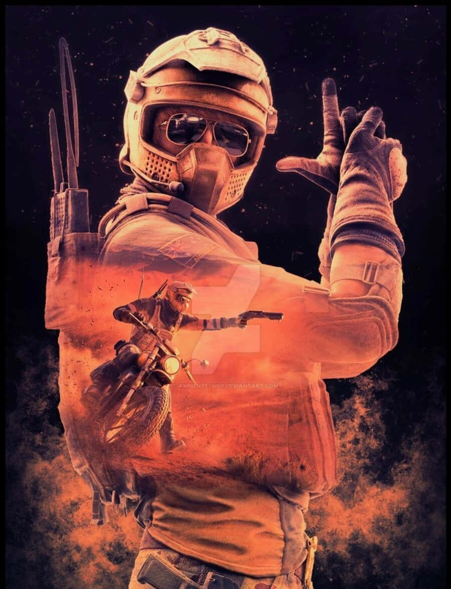 Rainbow Six Siege Mozzie Operator in Action Wallpaper