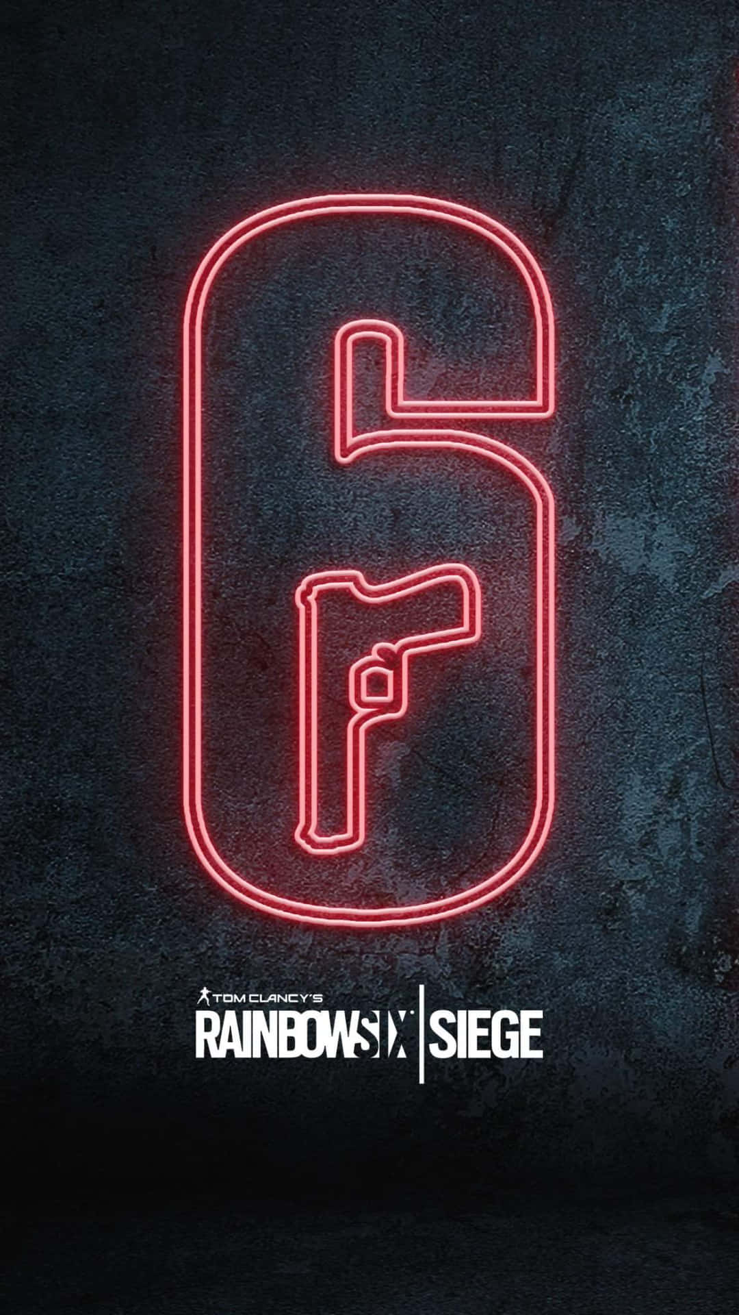 Rainbow Six Siege Neon Logo Bakgrunnsbildet