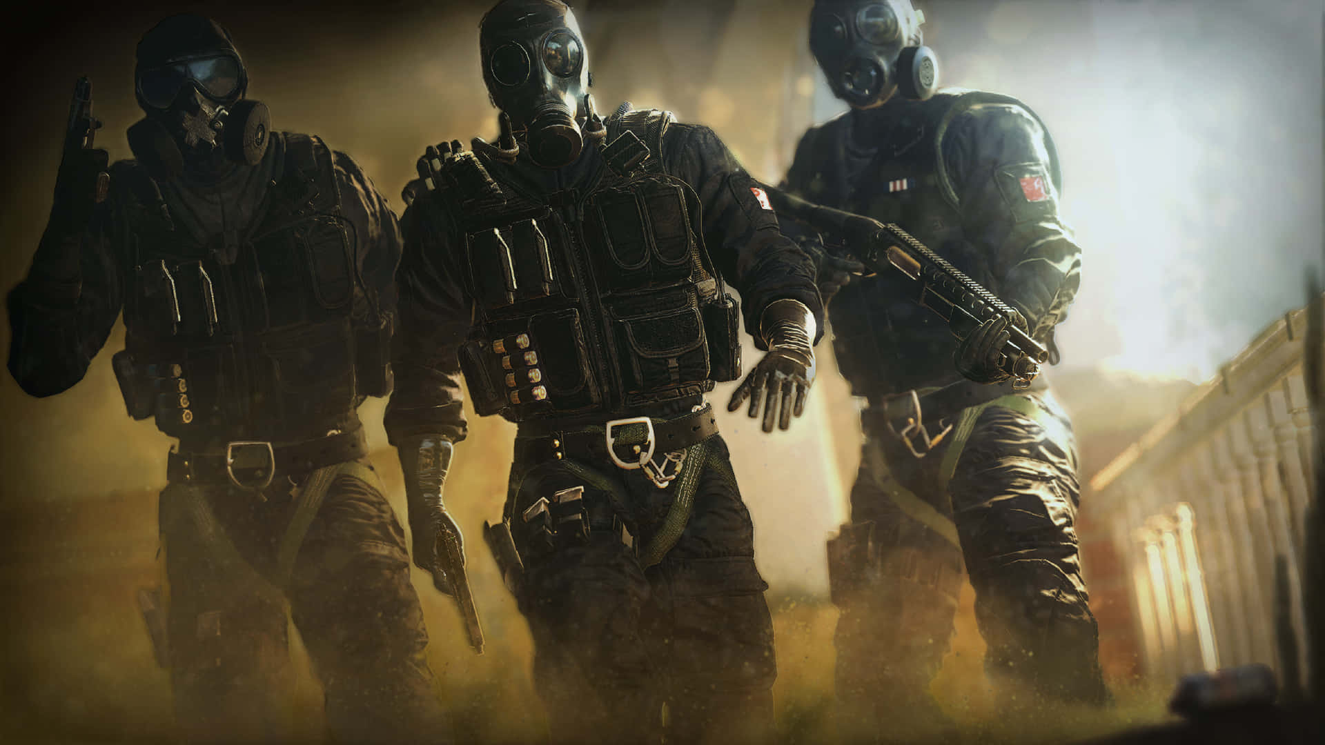 Elite Rainbow Six Siege Operators in Action Wallpaper