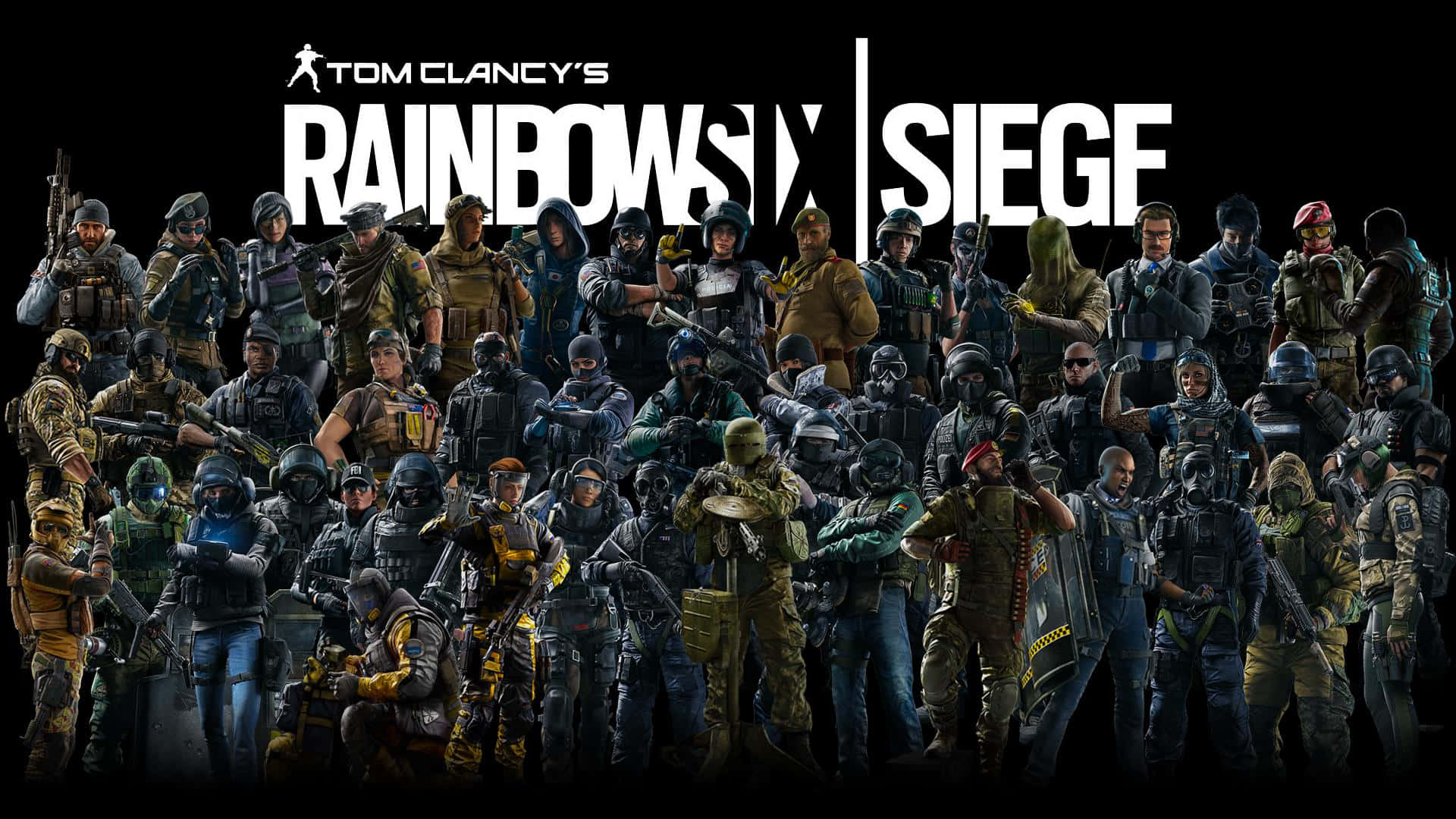 Elite Rainbow Six Siege Operators in action Wallpaper