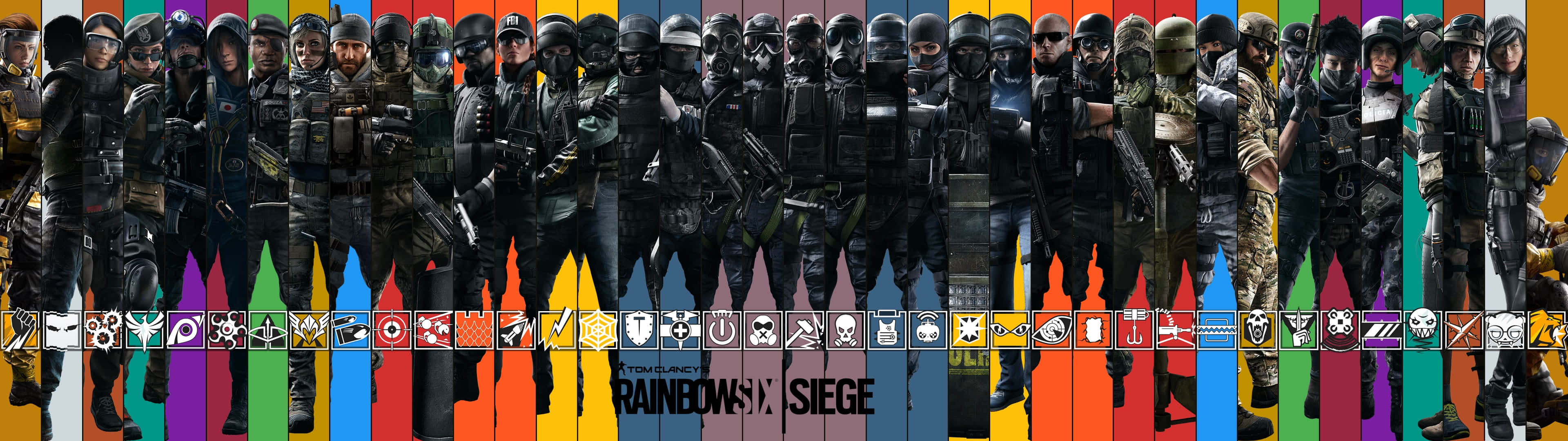 Elite Rainbow Six Siege Operators in Action Wallpaper