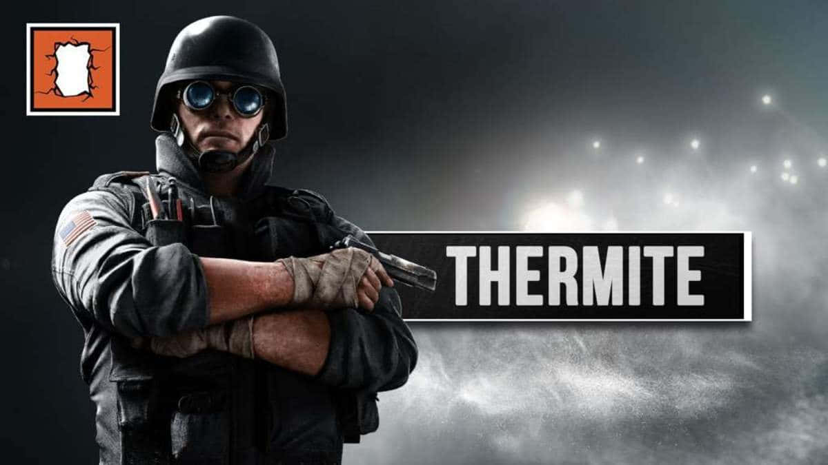Explosive action with Thermite in Rainbow Six Siege Wallpaper