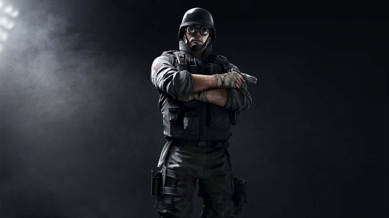 Electrifying action featuring Thermite in Rainbow Six Siege Wallpaper