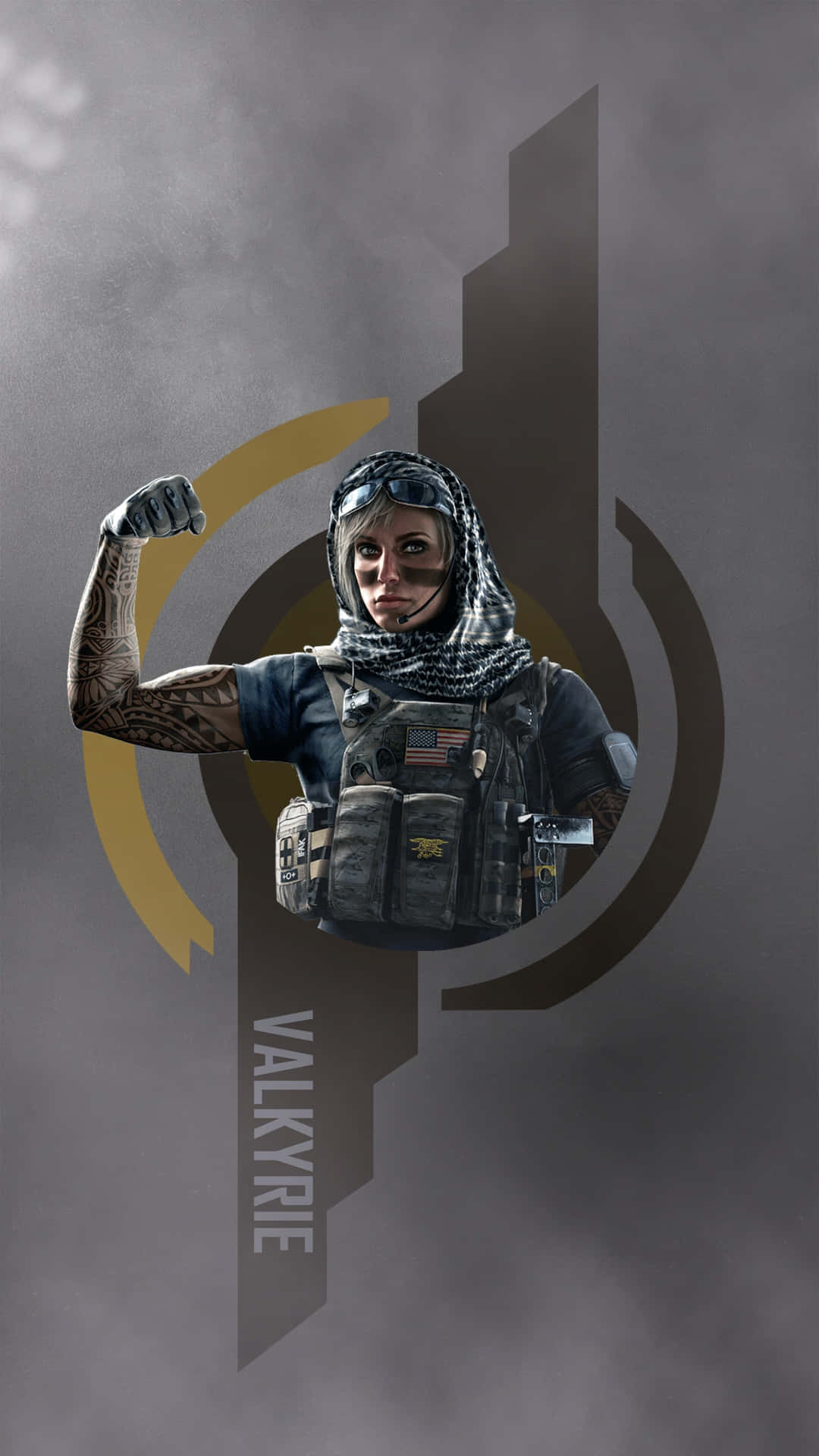 Valkyrie from Rainbow Six Siege in Action Wallpaper