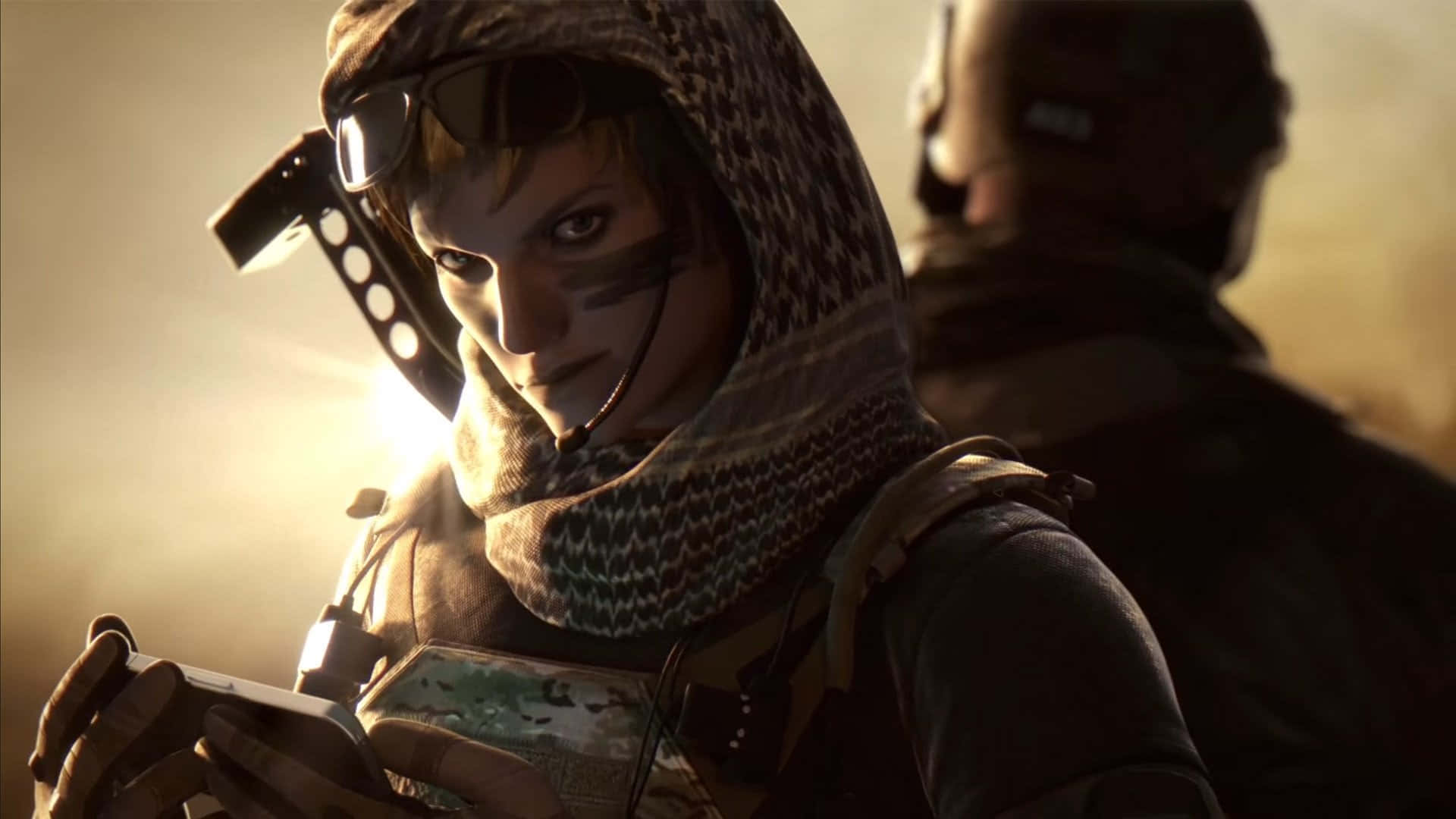 Valkyrie Fra Rainbow Six Siege-spillet I Aksjon Bakgrunnsbildet