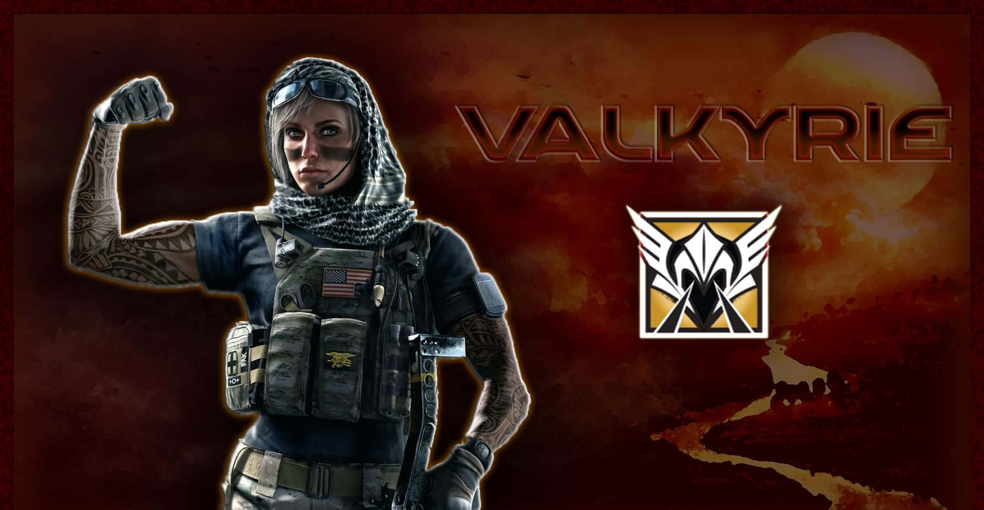 Valkyrie I Aksjon - Rainbow Six Siege Bakgrunnsbildet