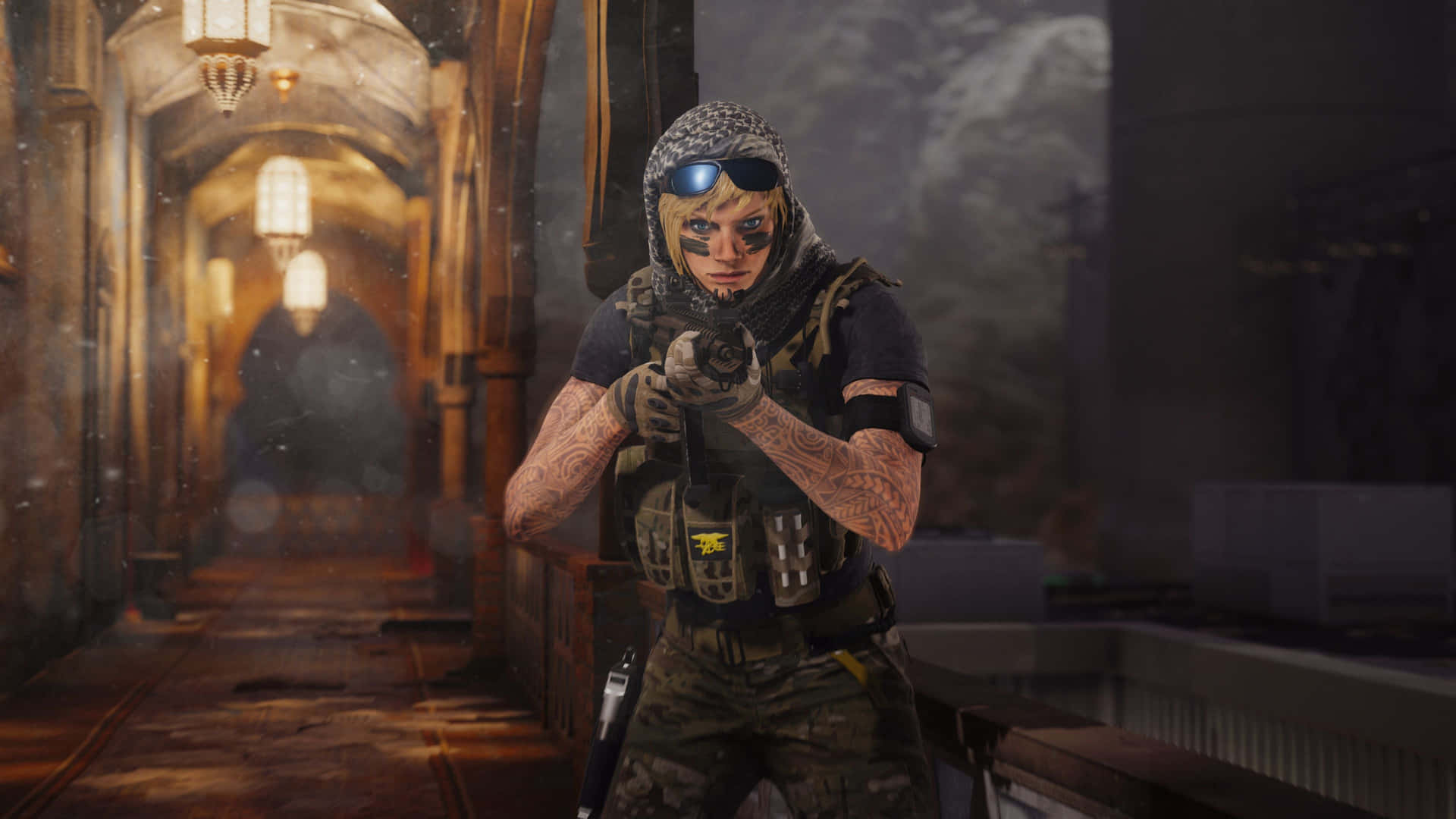 Valkyrie, the skilled Navy SEAL operative in Rainbow Six Siege Wallpaper
