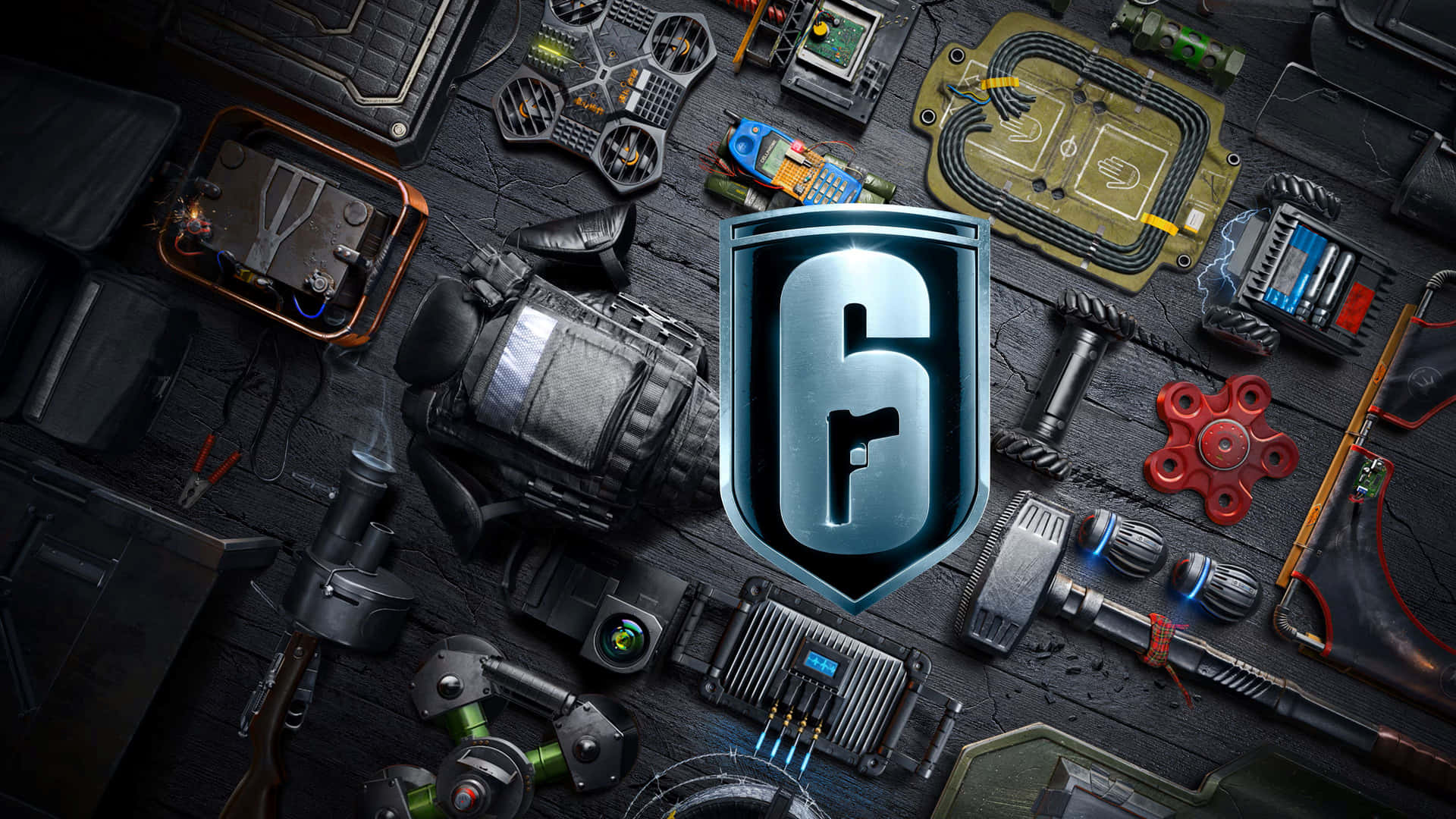 Rainbow Six Tactical Gearand Logo Wallpaper