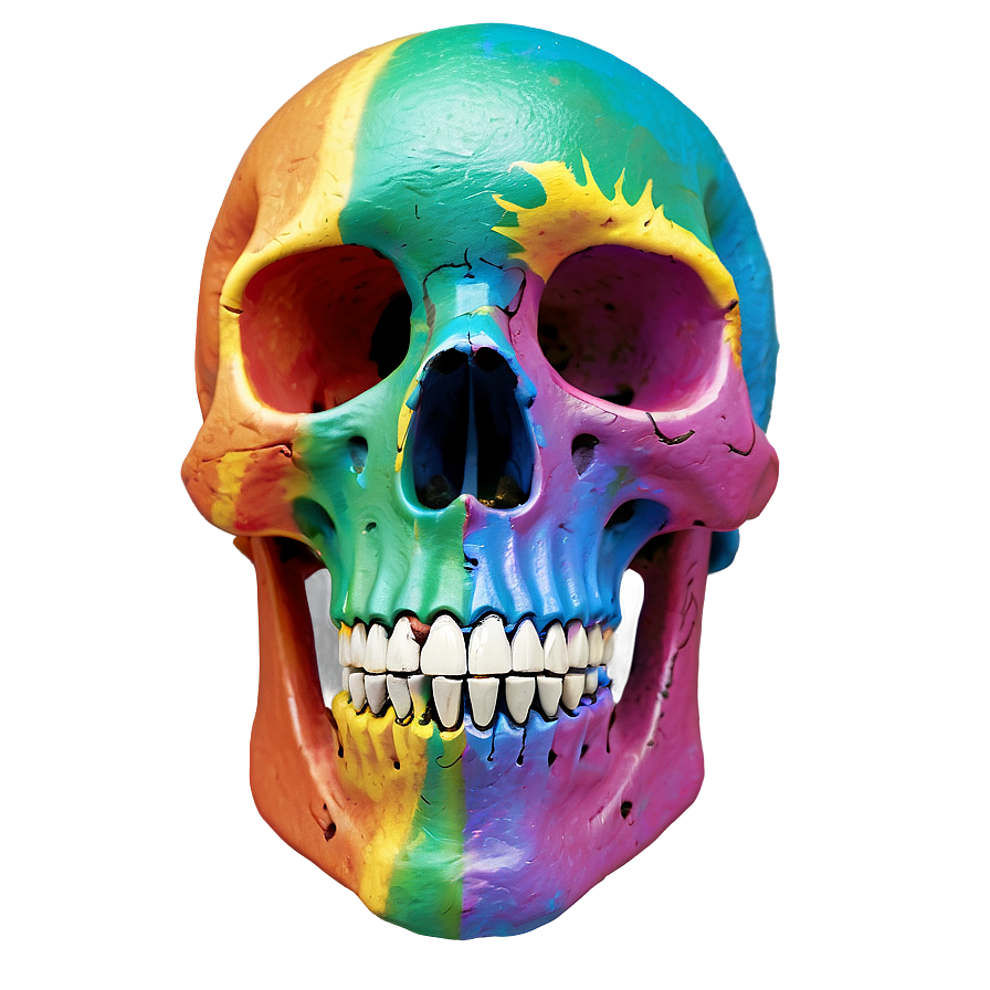 Download Rainbow Skeleton Png Hjb64 | Wallpapers.com