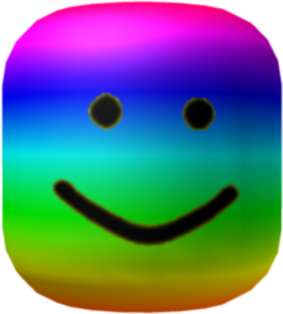 Rainbow_ Smiley_ Face_ Block_ Roblox PNG