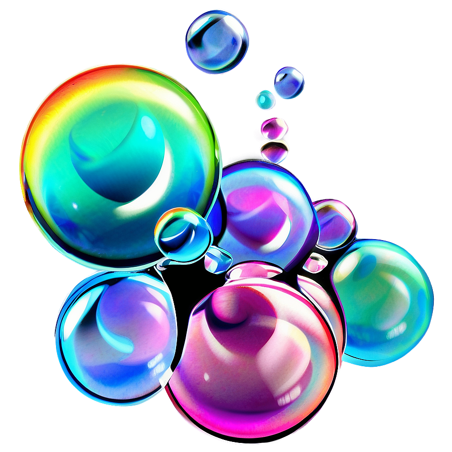 Rainbow Soap Bubbles Png Mkp PNG