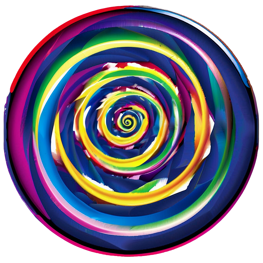 Rainbow Spiral Hypnosis Png 04292024 PNG