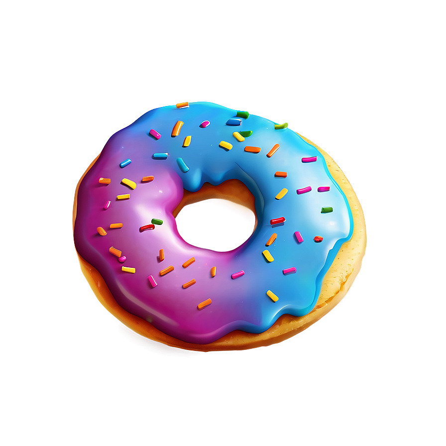 Download Rainbow Sprinkles Donut Png 05232024 8225