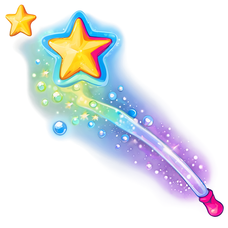 Rainbow Star Wand Png Ith PNG