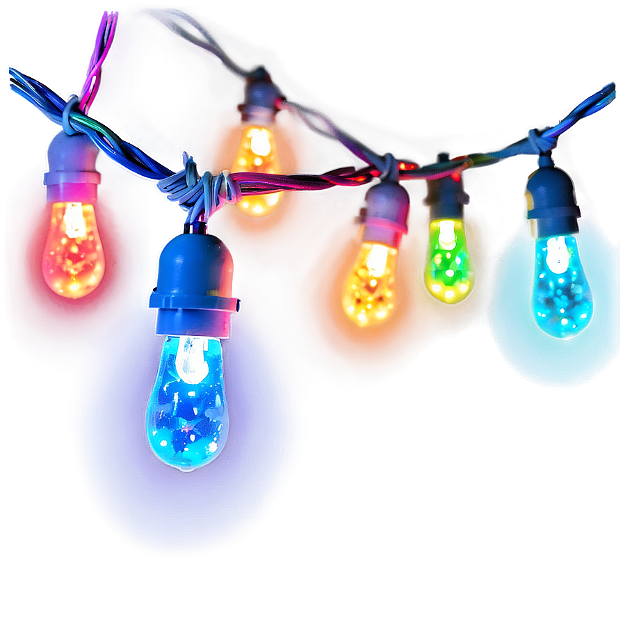 Rainbow String Lights Png 1 PNG