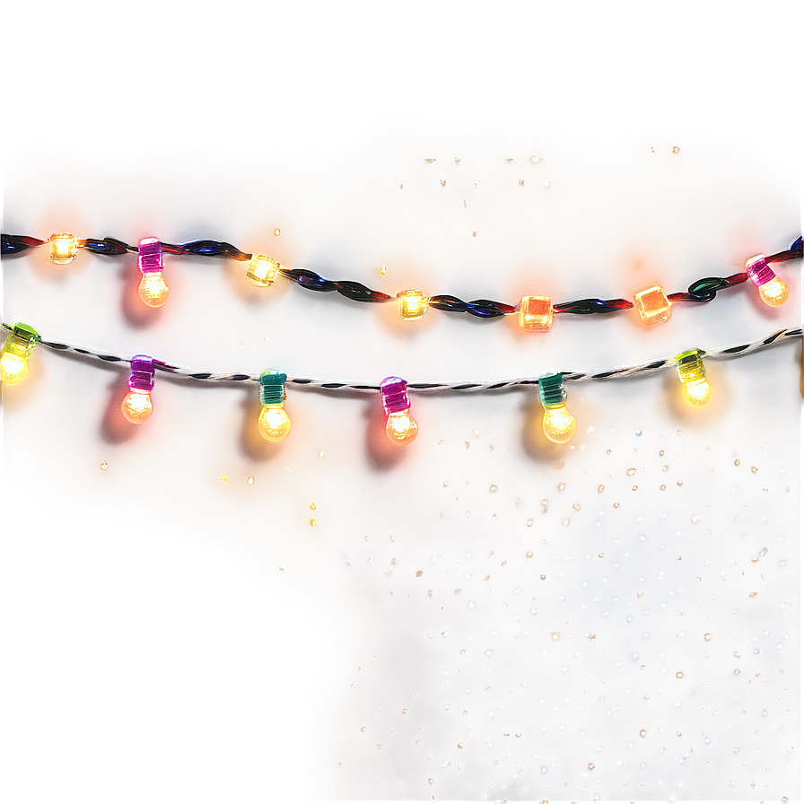Rainbow String Lights Png Dvq90 PNG