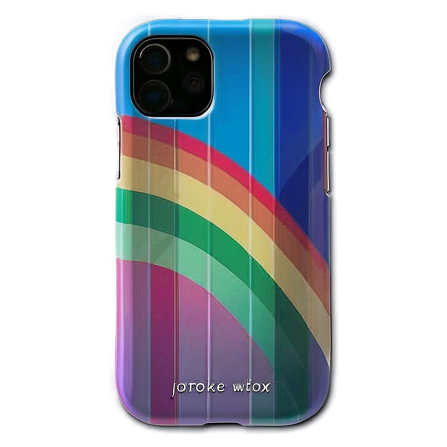 Rainbow Stripe Iphone Case Png Vtq PNG