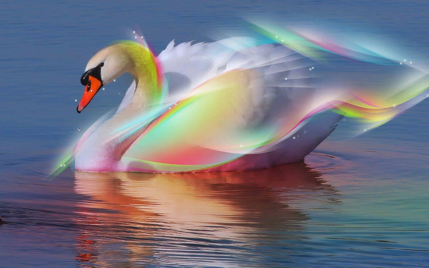 Rainbow Swanon Water.jpg Wallpaper