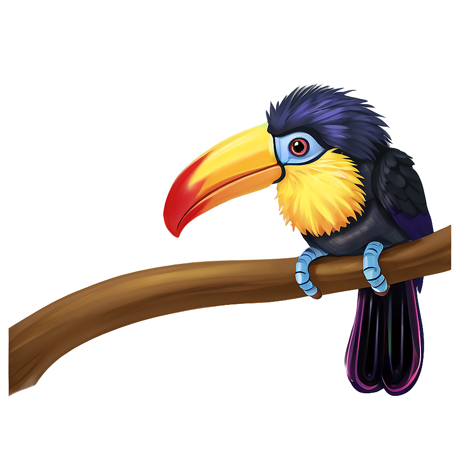 Rainbow Toucan Art Png Tkq67 PNG