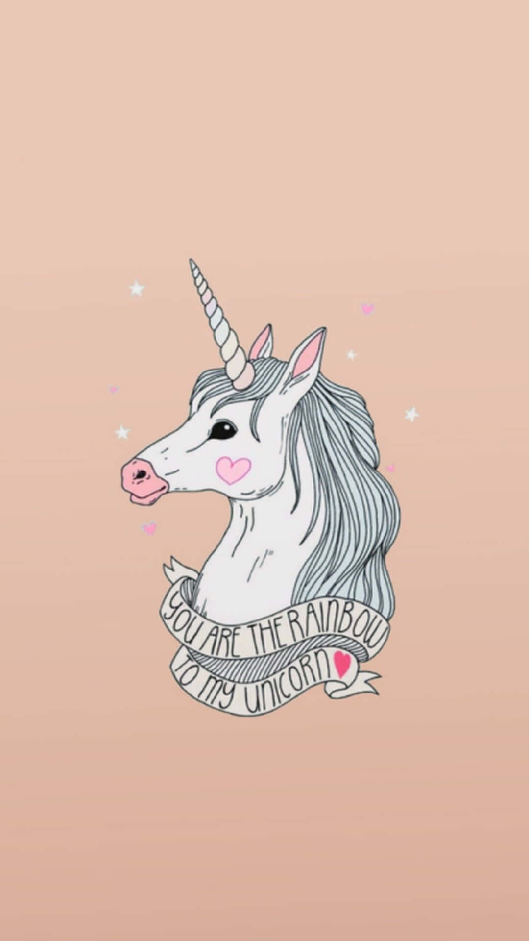 Rainbow Unicorn Illustration Wallpaper