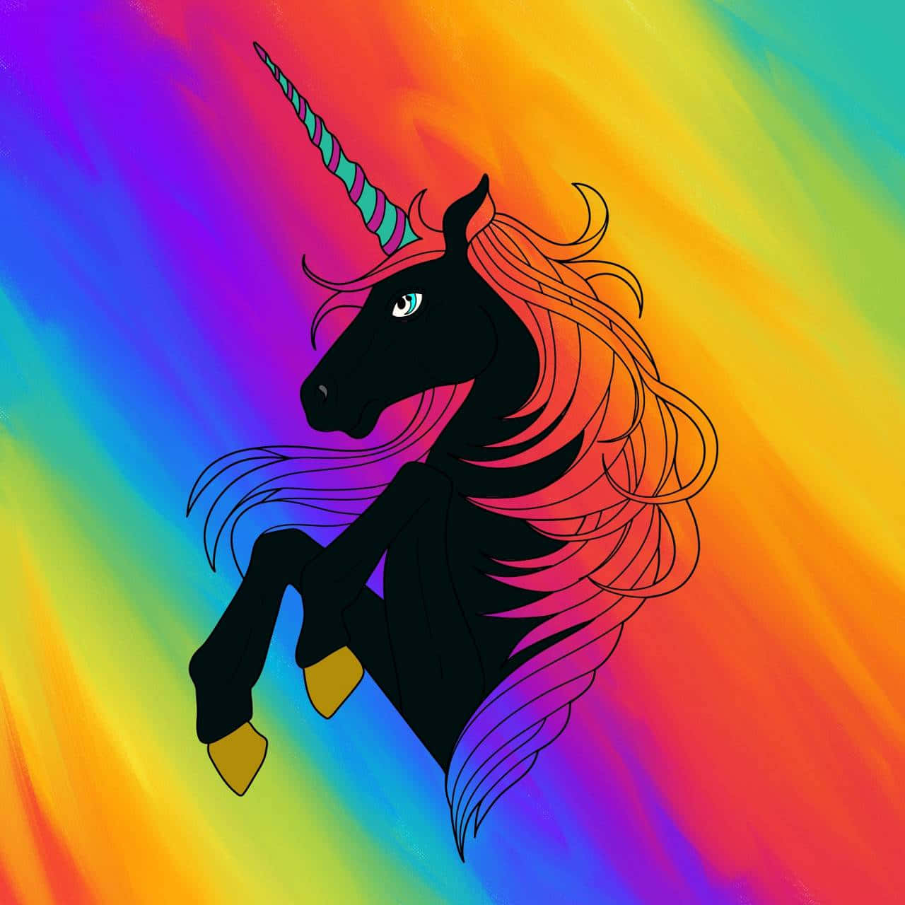 Colorful and Magical Rainbow Unicorn
