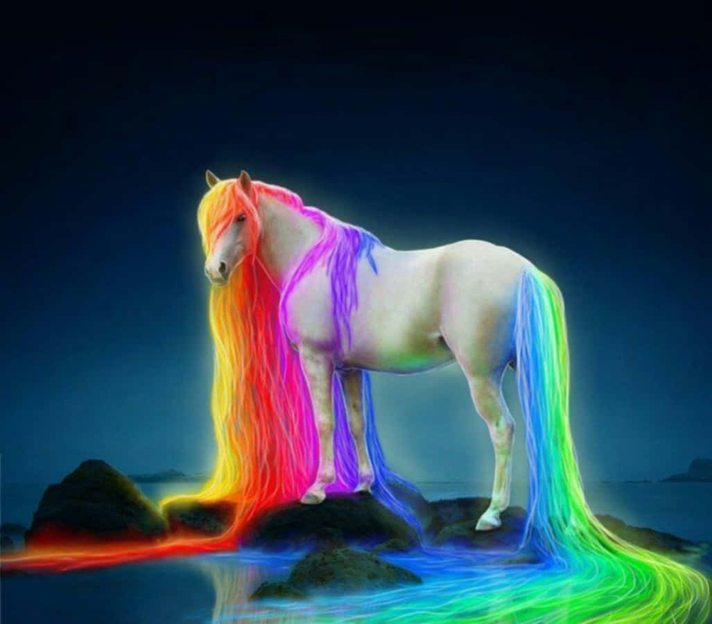 Udforskden Vidunderlige Verden Af Rainbow Unicorns!