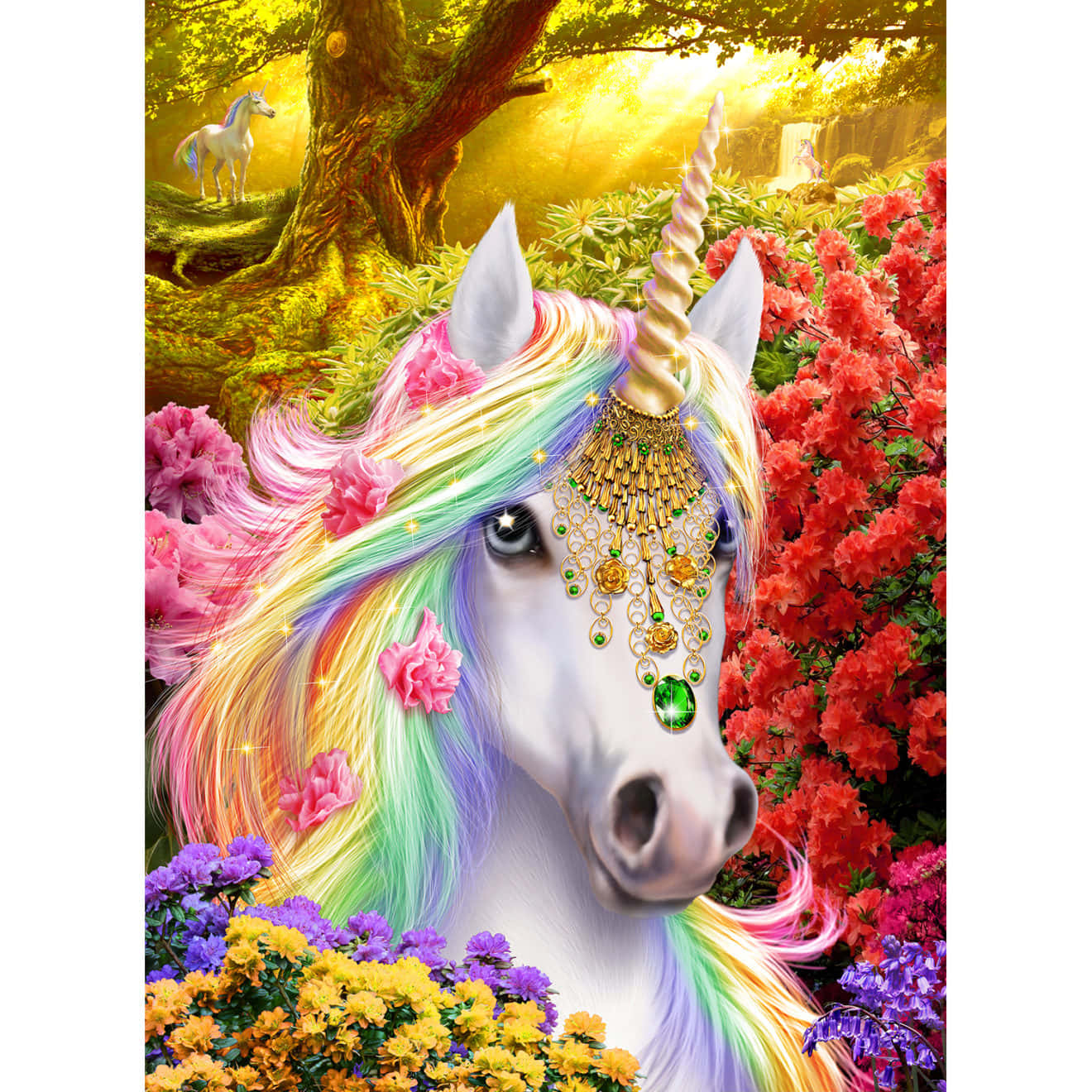 A Rainbow-Colored Magical Unicorn
