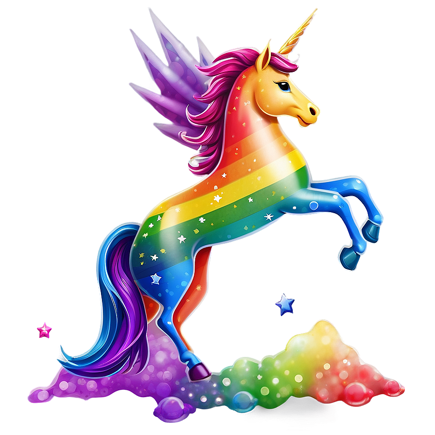Rainbow Unicorn Theme Png Yat89 PNG