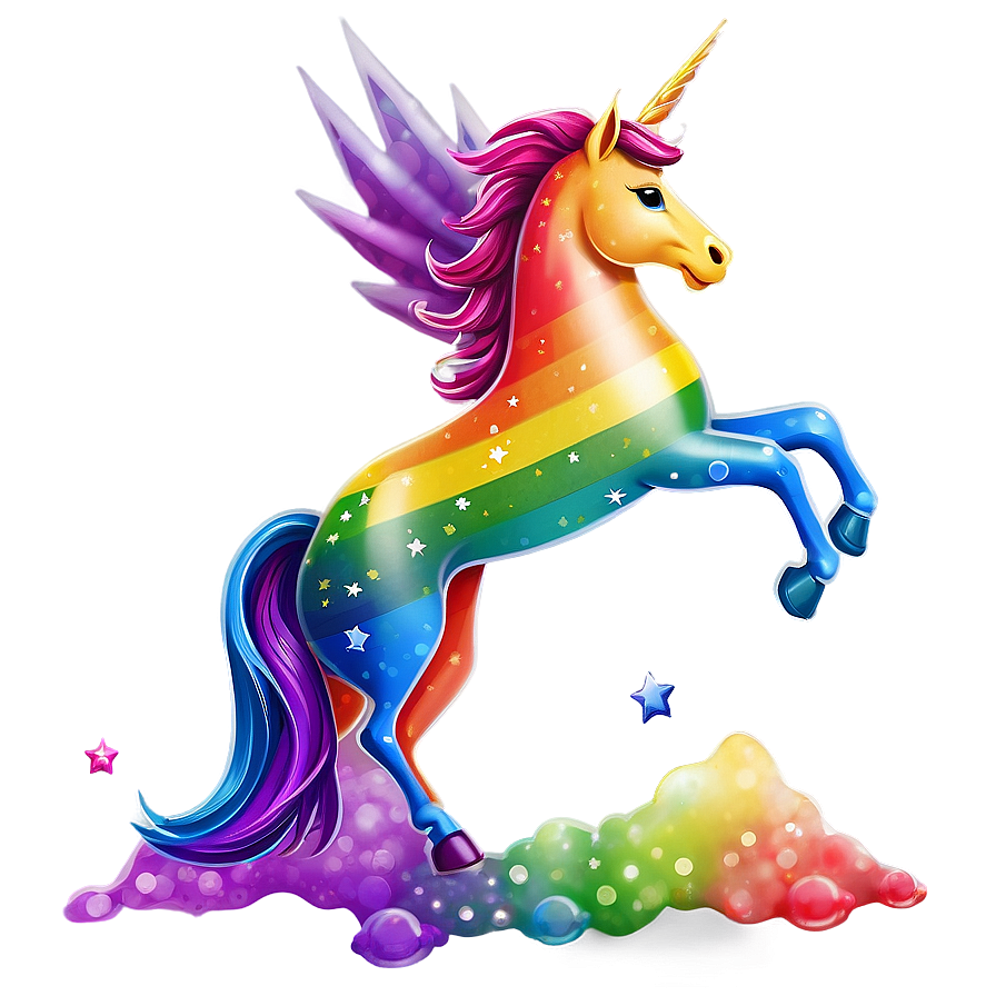 Download Rainbow Unicorn Theme Png Yat89 | Wallpapers.com