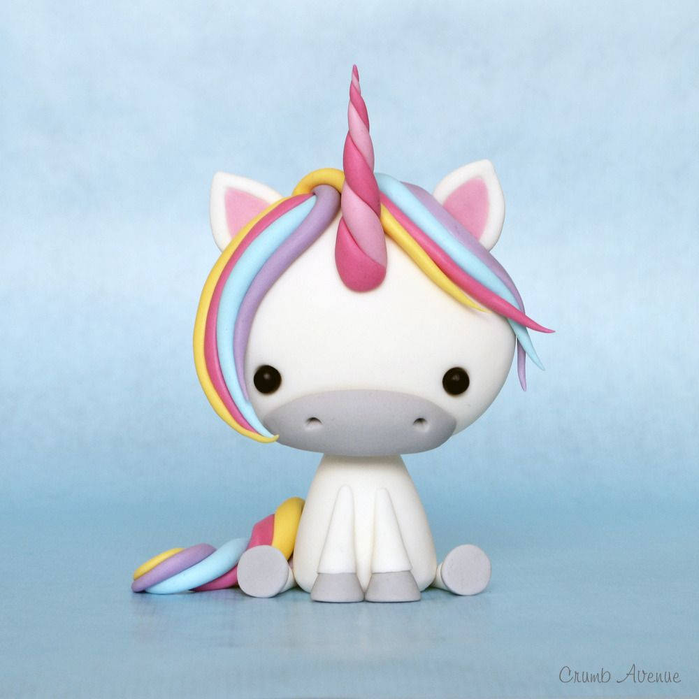 Lovable Rainbow Unicorn Toy Wallpaper