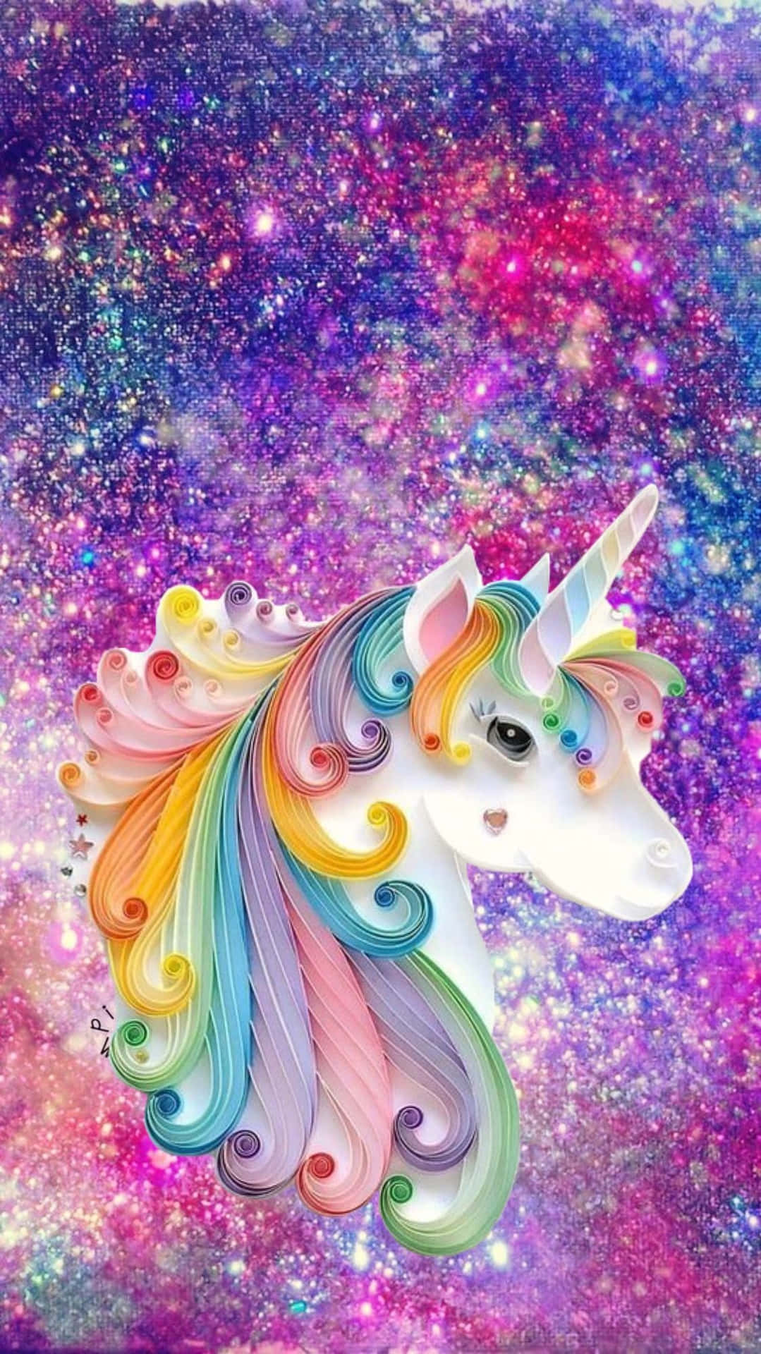 Rainbow Unicorns In Galaxy Picture