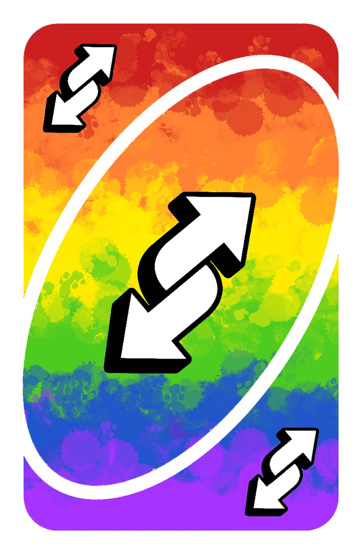 Rainbow Uno Card Wallpaper