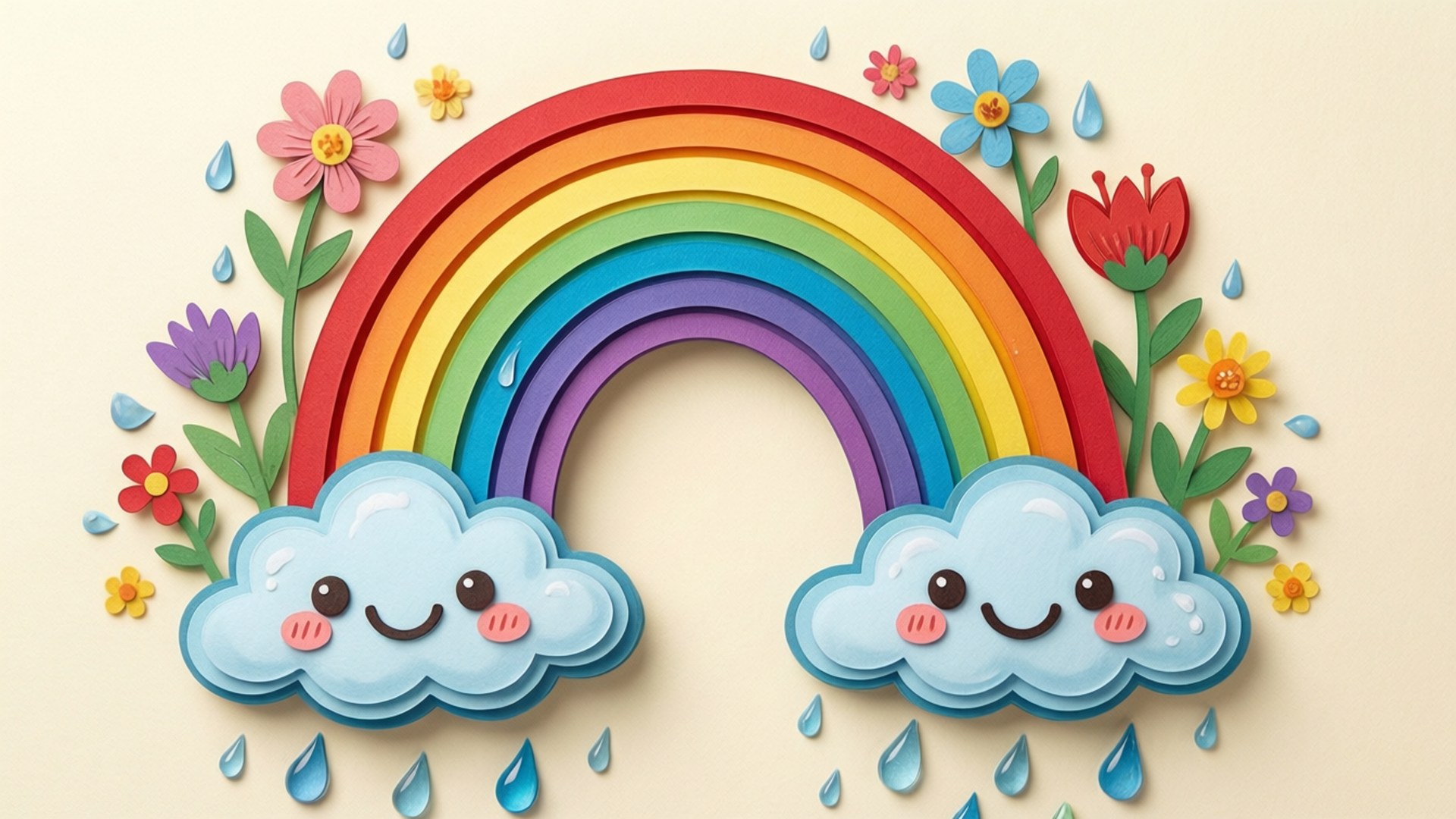 Rainbow Whimsy Wallpaper