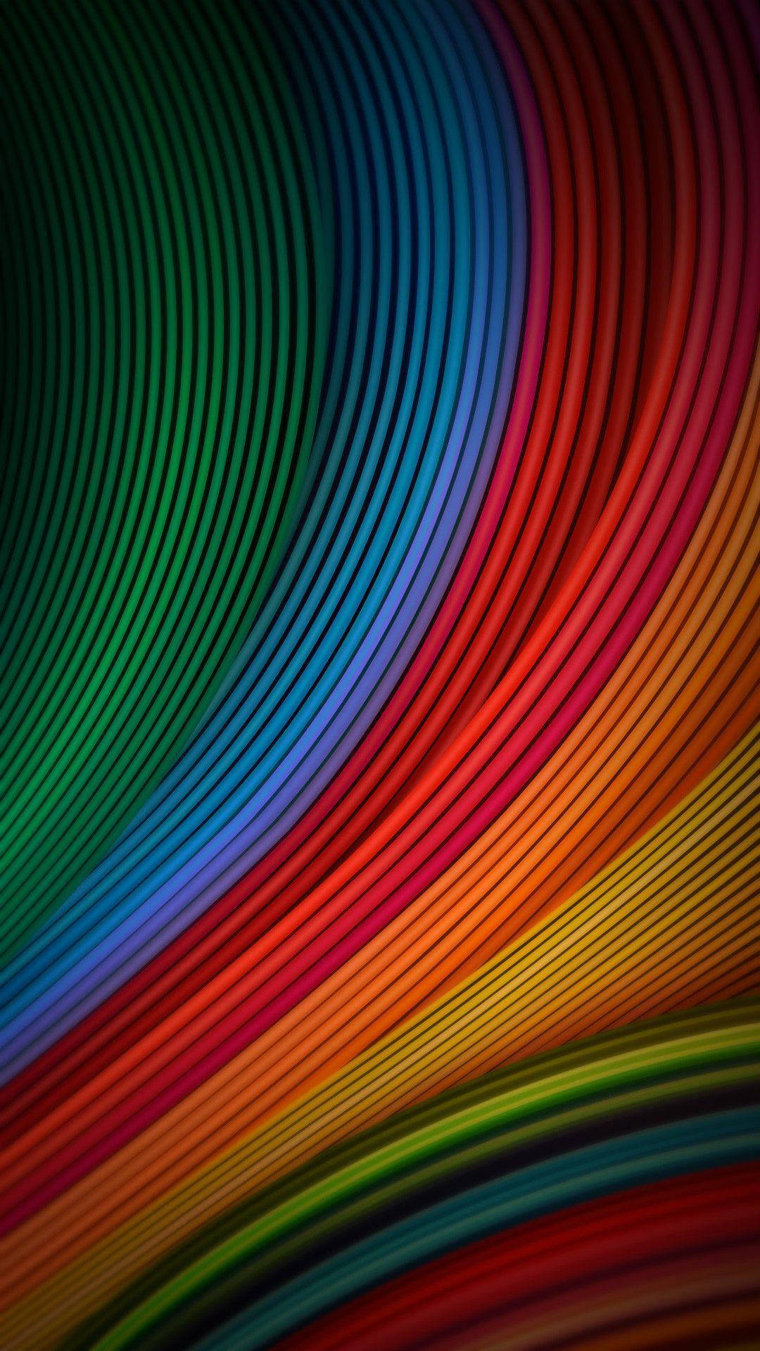 Rainbow Wires And Cords Miui Wallpaper