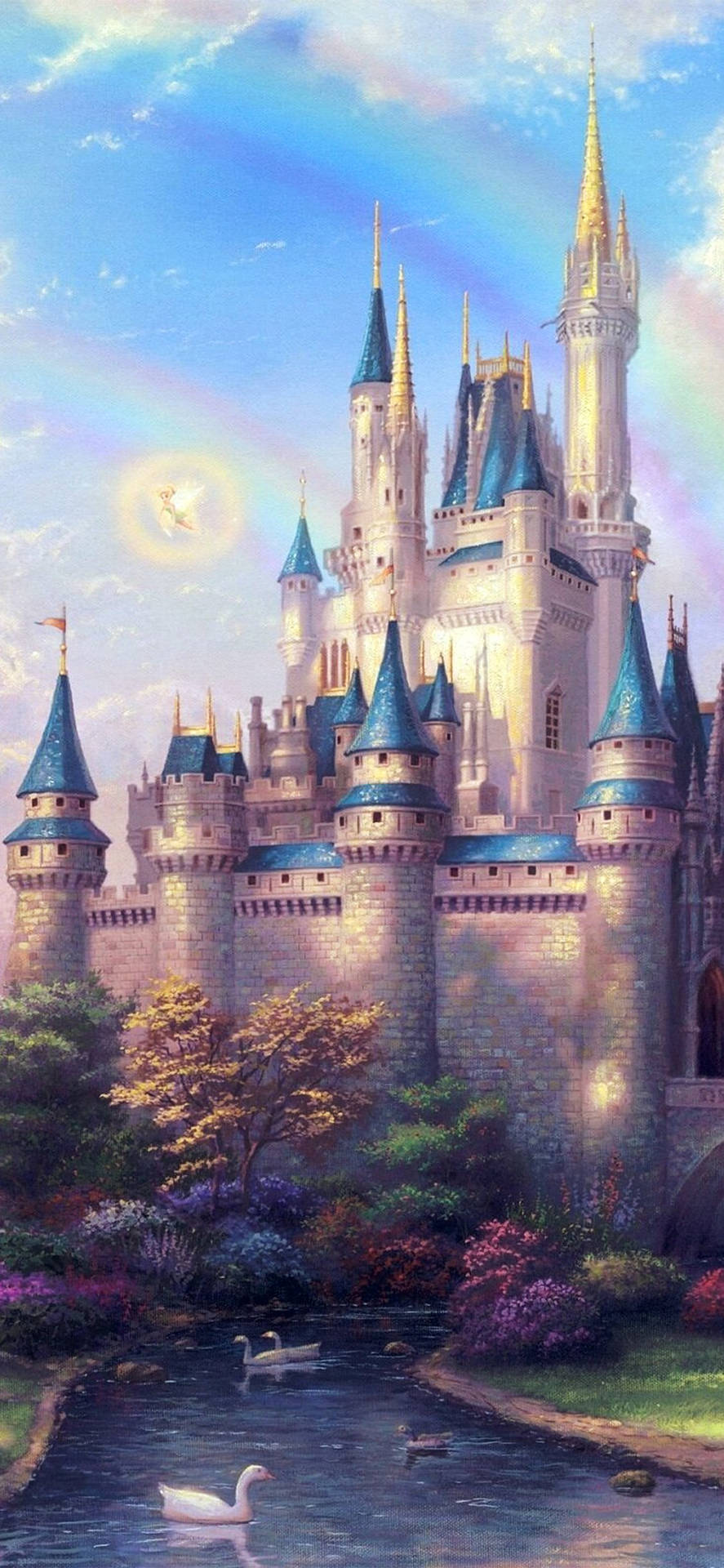 Rainbows Disney Castle Wallpaper