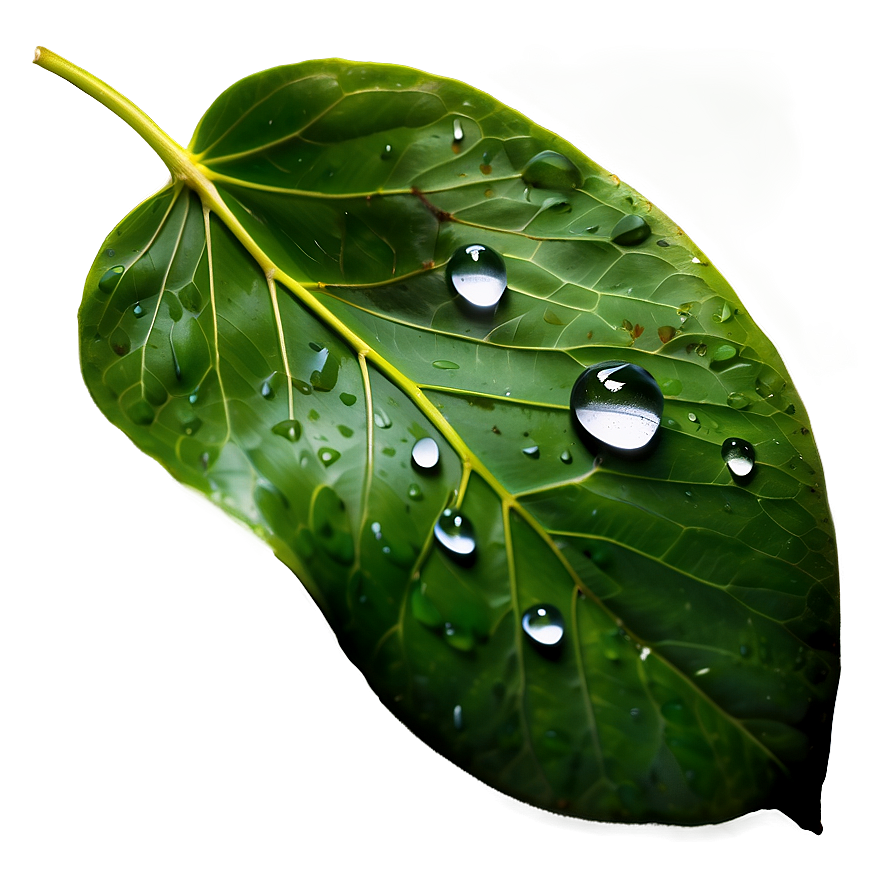 Raindrop On Leaf Png 06202024 PNG